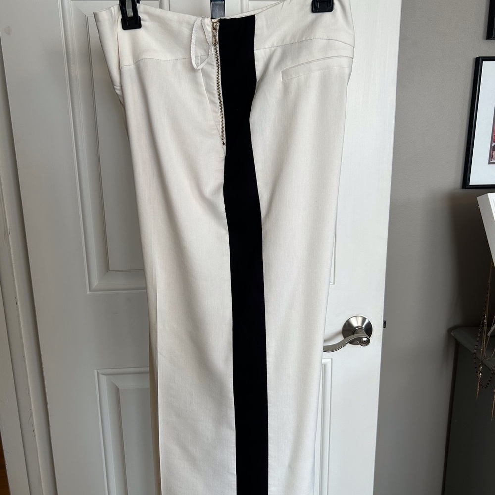 Elegant White & Black Women's Pant